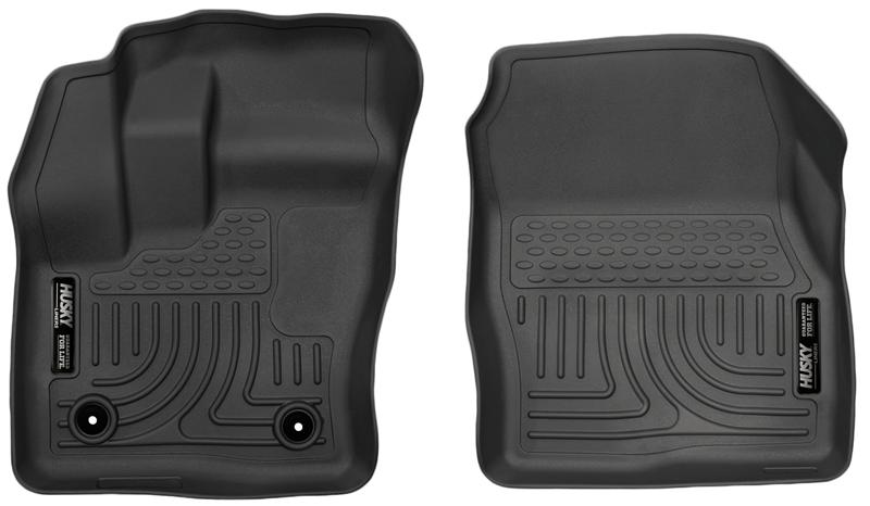 Ford Transit Connect Floor Mats - Front - Husky Liners - WeatherBeater - Black - `14-`15